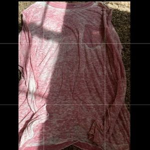 See through pink long sleeve